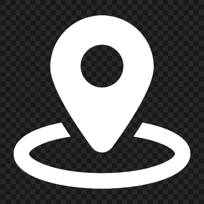 GPS Location White Symbol Icon Transparent PNG