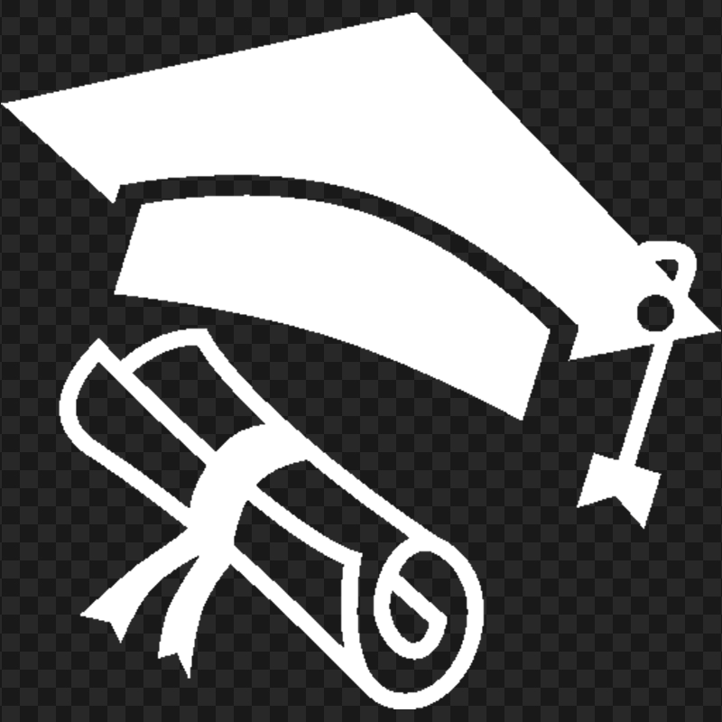 Graduation Diploma White Hat Icon PNG IMG