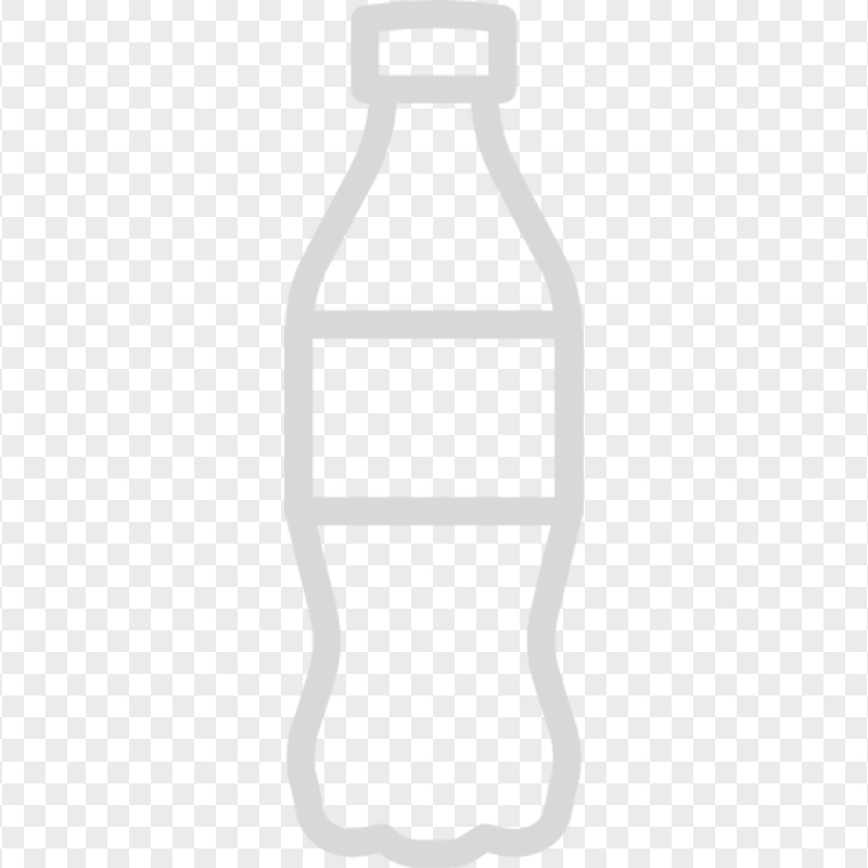 Gray Cola Water Plastic Bottle Icon PNG