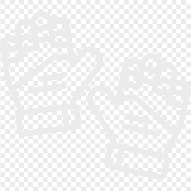 Gray Goalkeeper Gloves Outline Icon