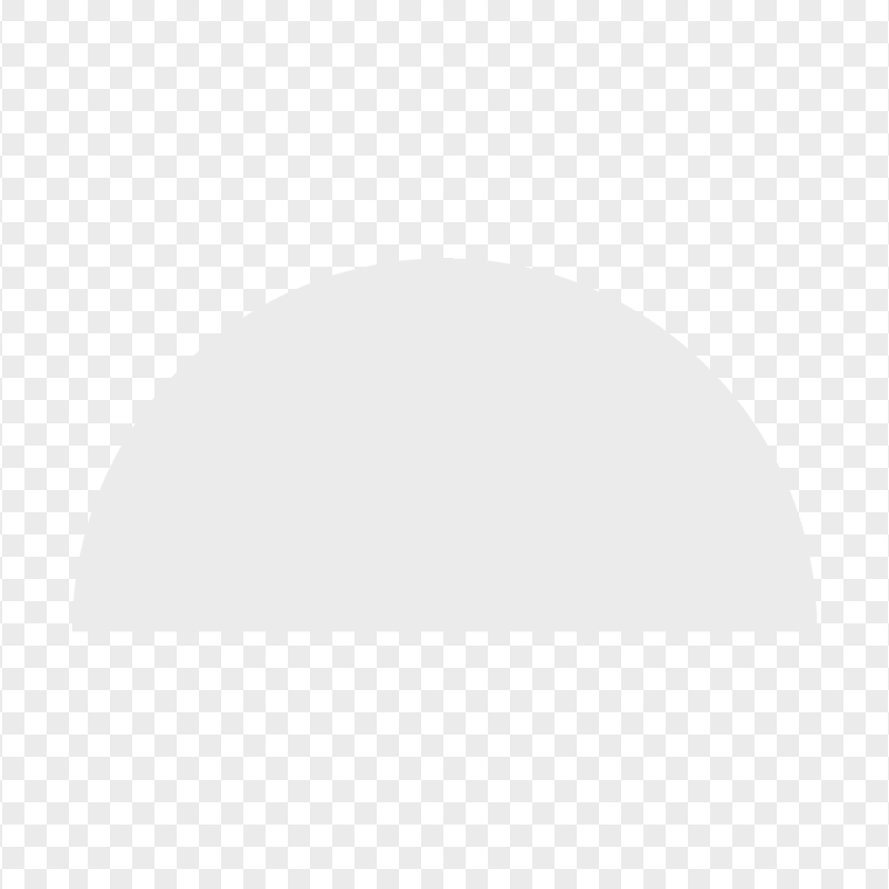 Gray Half Semi Circle Transparent PNG