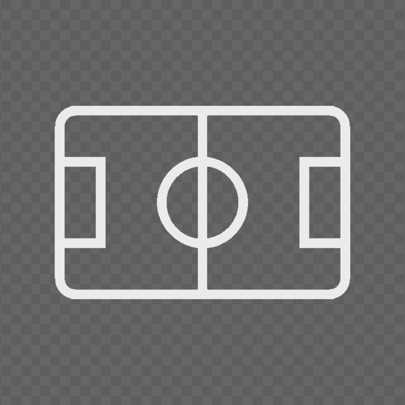 Gray Pitch Stadium Outline Icon Transparent PNG