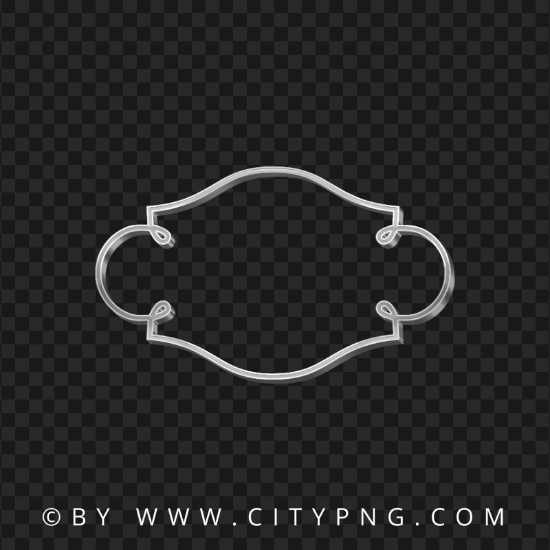 Gray Silver Vintage Frame Image PNG