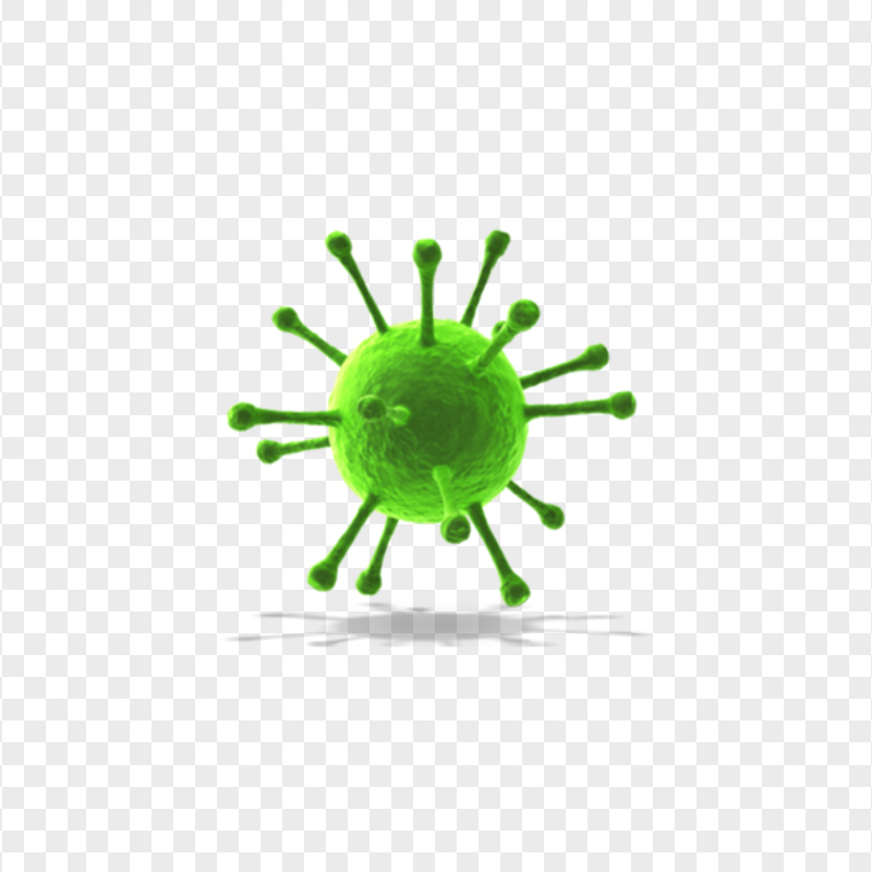 Green Covid 19 Shape Icon Structure