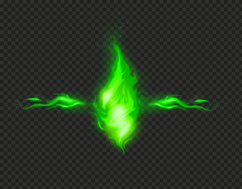 HD Green Fireball Fire Transparent PNG Citypng