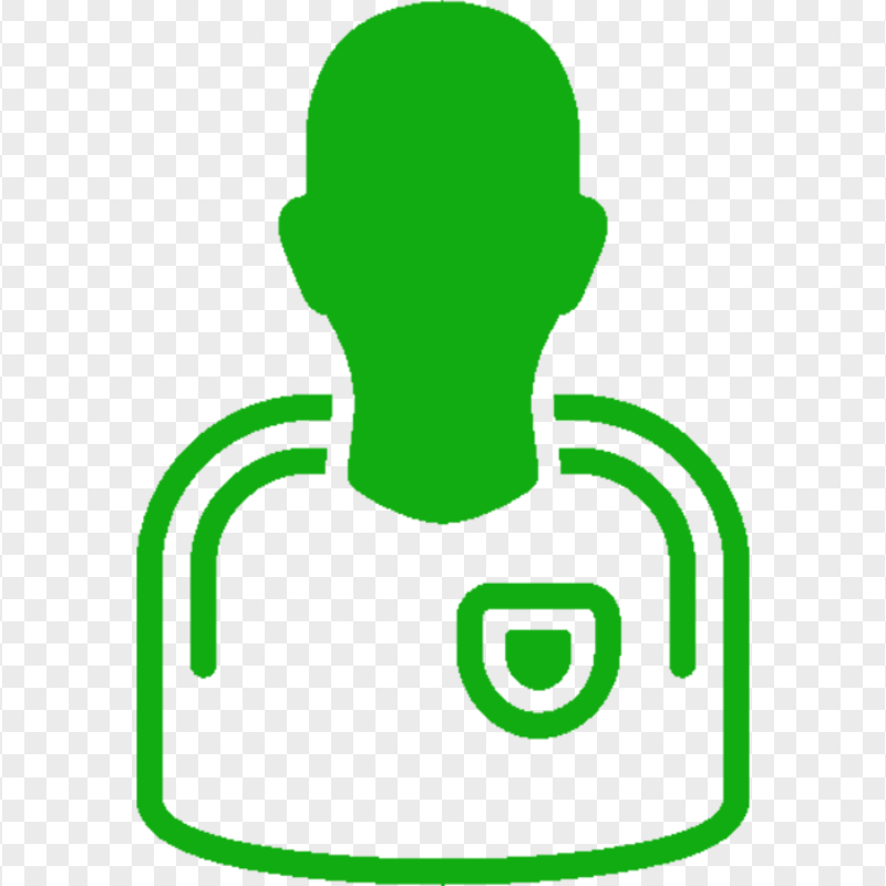 Green Football Player Icon Silhouette FREE PNG