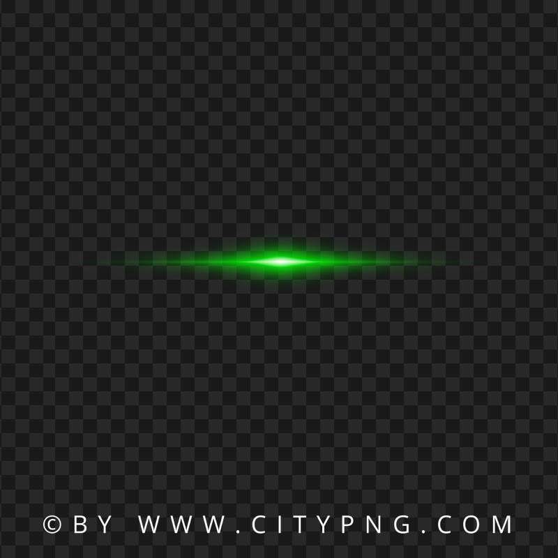 Green Light Lens Flare Glowing Effect FREE PNG