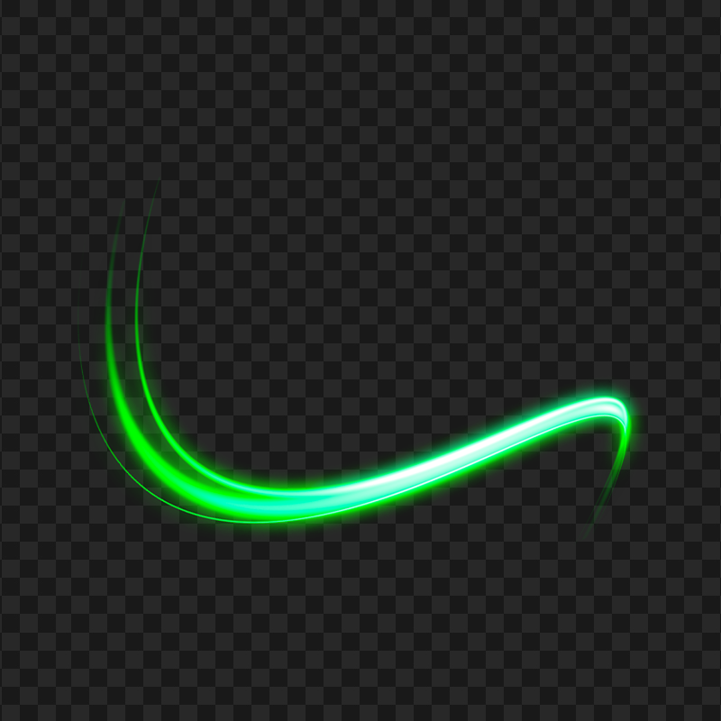 Green Linear Optical Light Line Effect PNG Image