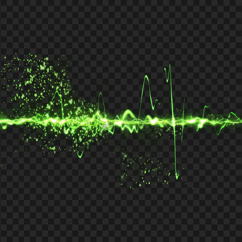 Green Music Wave Sound Waves Rhythm Abstract FREE PNG