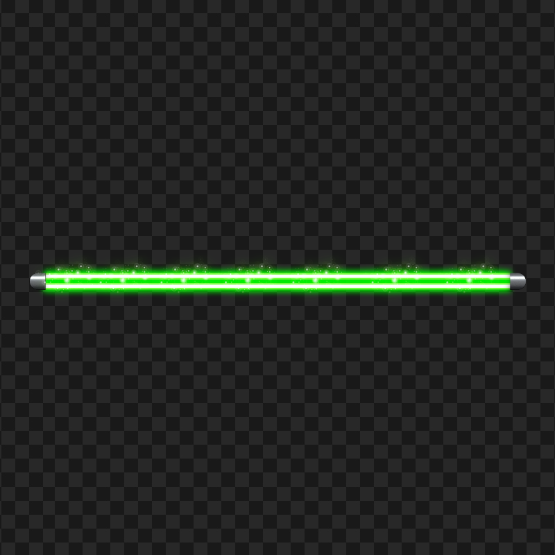Green Neon Line Light Led Transparent Background
