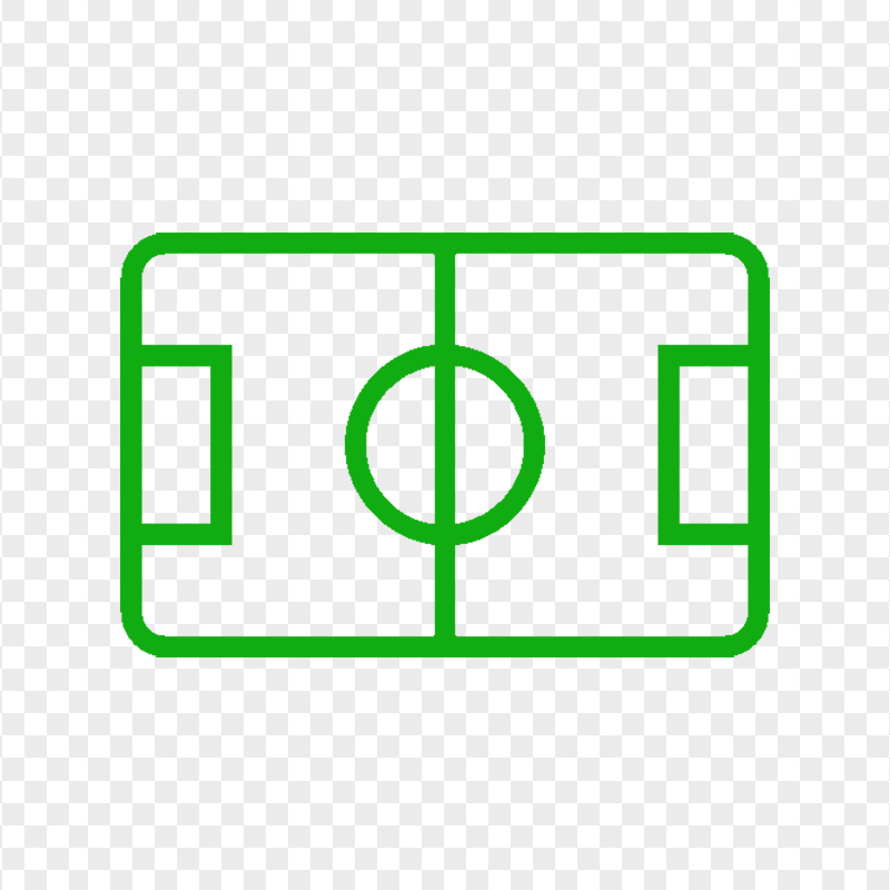 Green Pitch Stadium Outline Icon FREE PNG