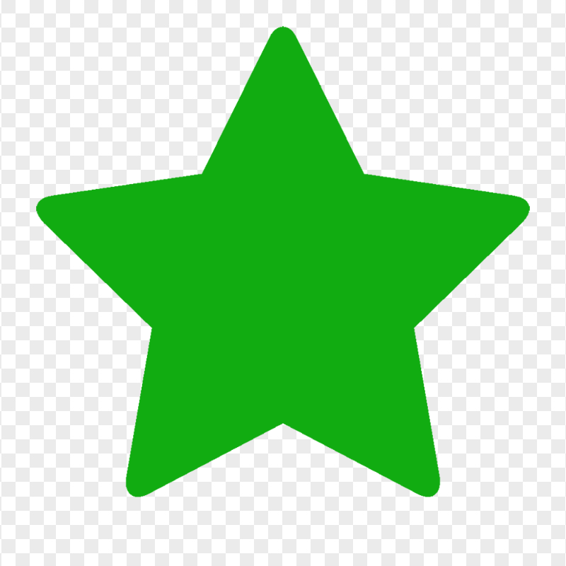 Green Star PNG Image