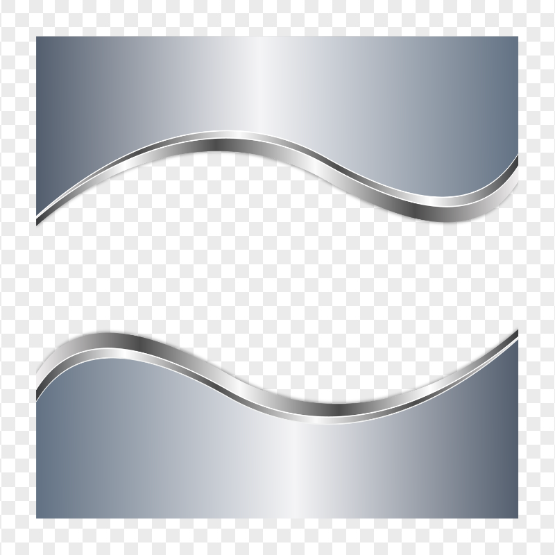 Grey Silver Frame Borders Abstract PNG Image