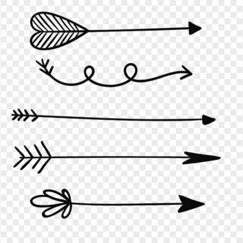 Group Of Black Love Arrows