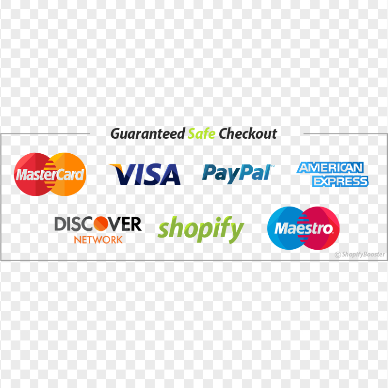 Guaranteed Safe Checkout Payment Icons Shopify