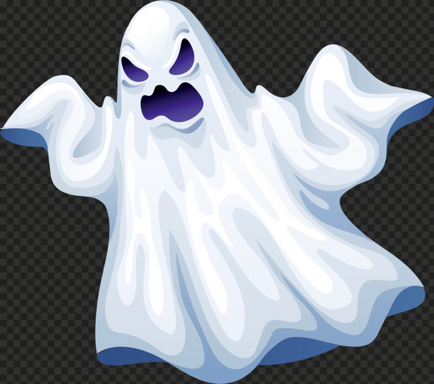 Halloween Scary Ghost Face Illustration Cartoon HD PNG | Citypng