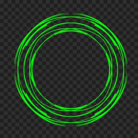 Hand Drawn Sketch Lines Green Circle shape PNG