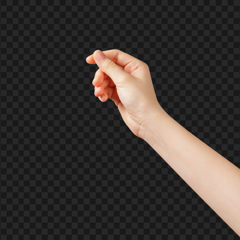 Hand Taking Picking Transparent Background