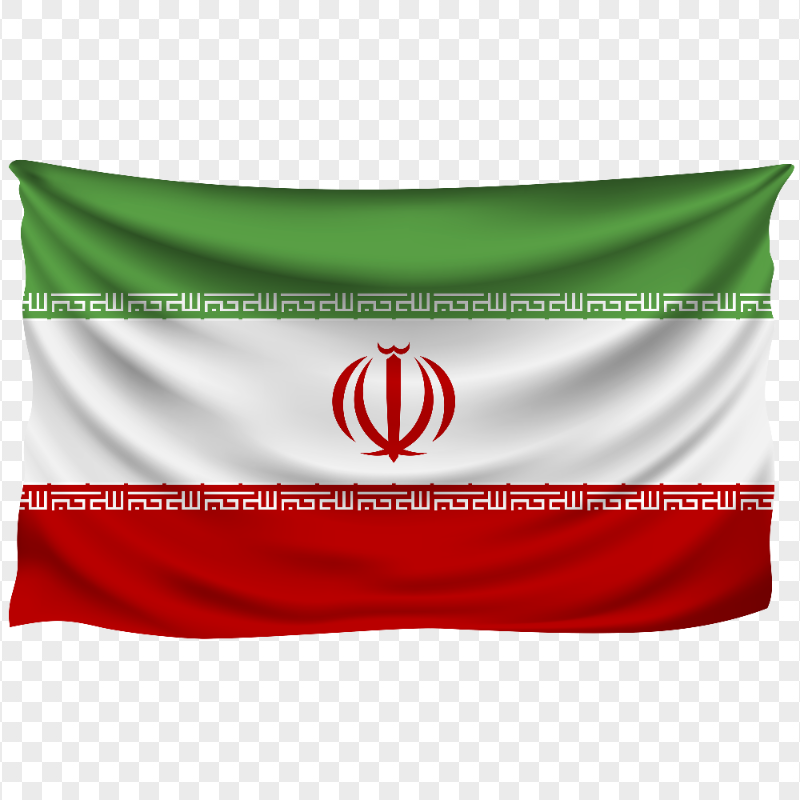 Hanging Waving Iran Iranian Flag PNG