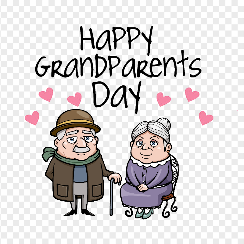 Happy Grandparents Day Cartoon