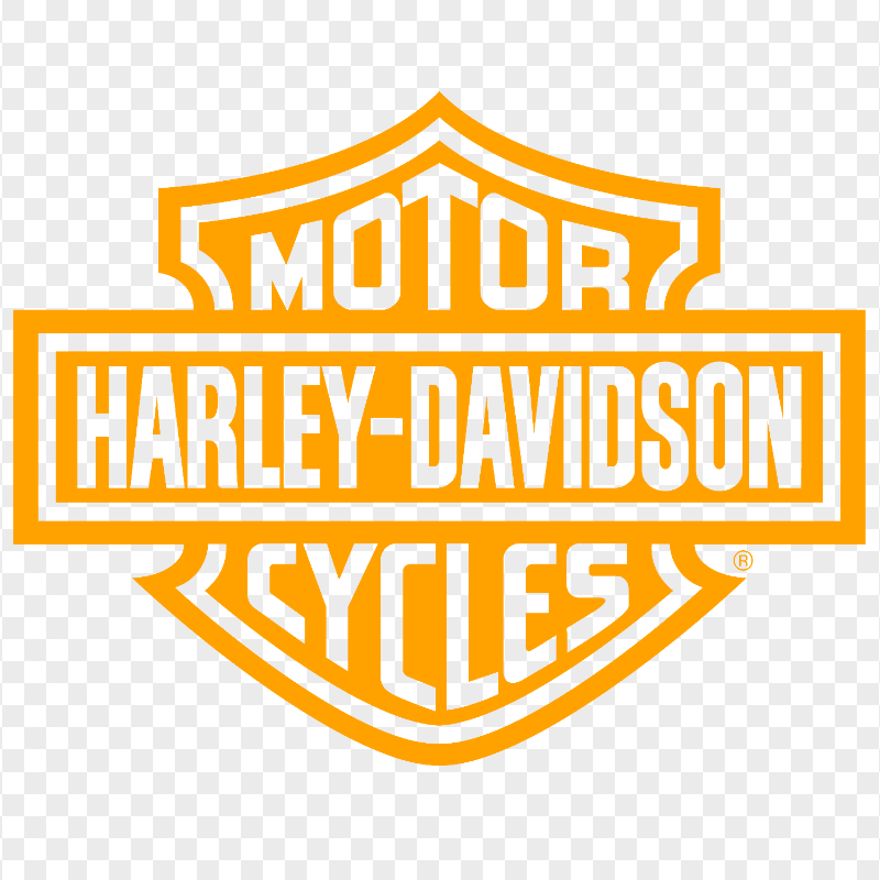 Harley Davidson Orange Logo Transparent Background