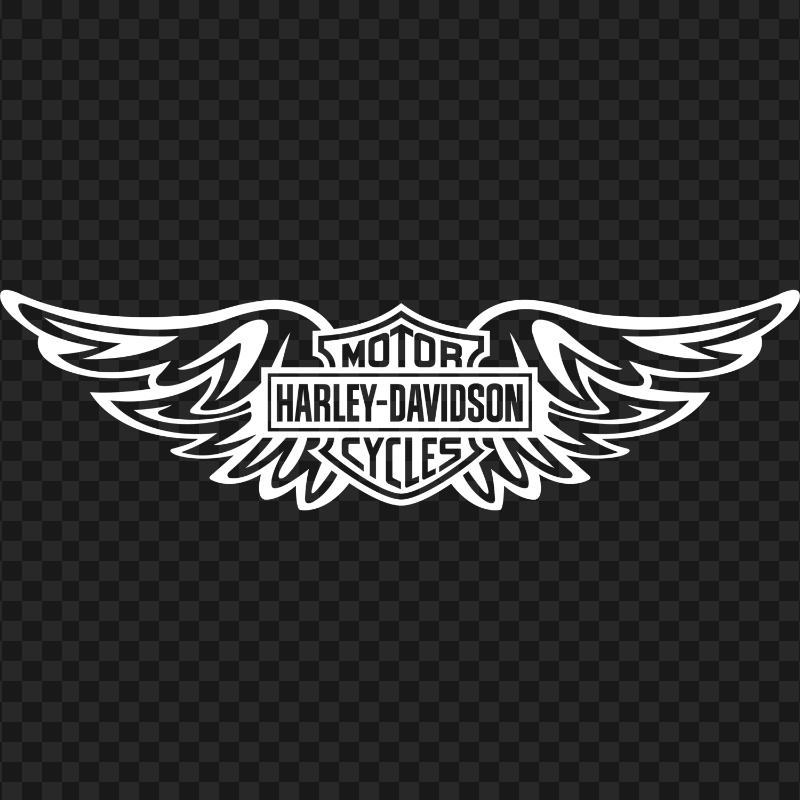Harley Davidson White Wings Logo PNG