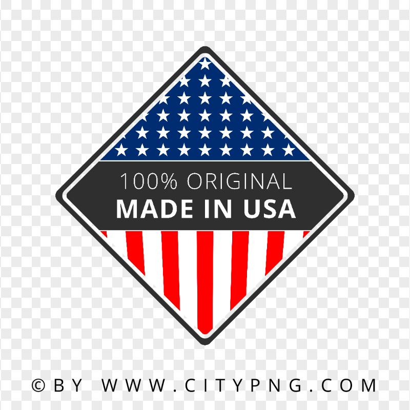 HD 100 Original Made In USA Logo Sign PNG