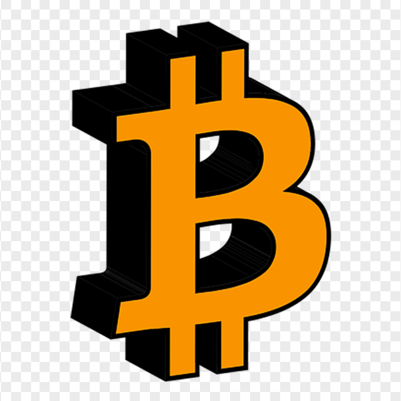 HD 3D B Bitcoin Logo Icon PNG