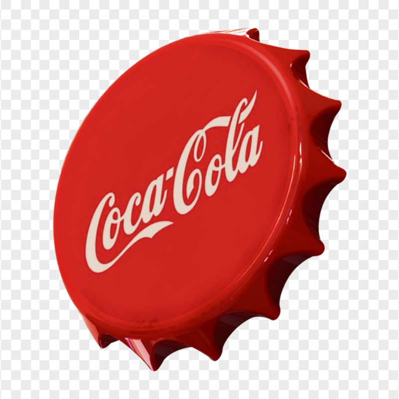 HD 3D Coca Cola Cap Crown Side View PNG