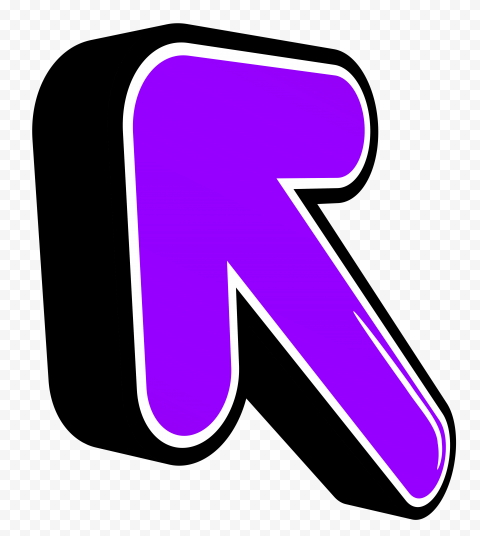 HD 3D Purple Arrow Pointing Top Left PNG | Citypng