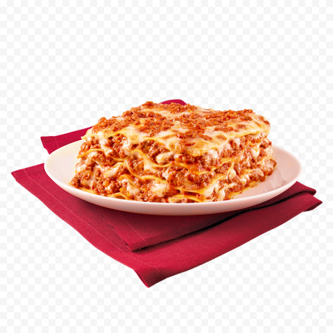 HD A Plate Of Delicious Lasagne Pasta Italian Food PNG