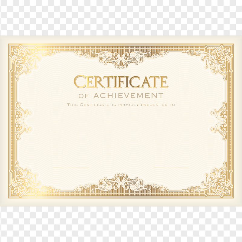 HD Academic School Certificate Of Achievement PNG