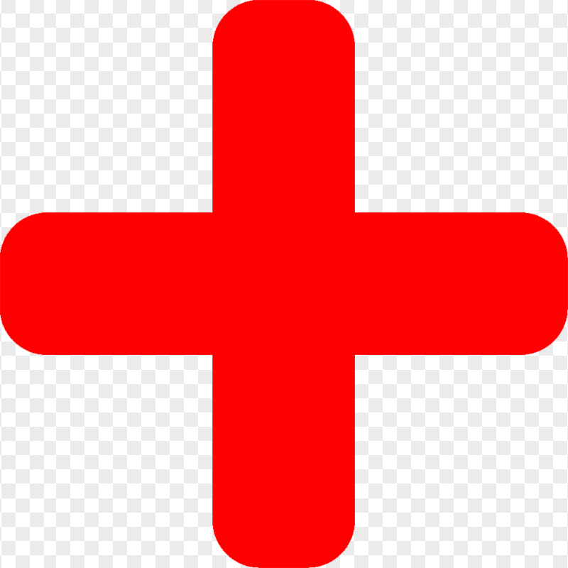 HD Add Insert Red Icon Symbol Transparent Background