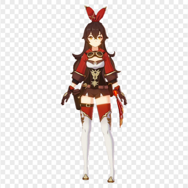 HD Amber Genshin Impact In Game Character PNG