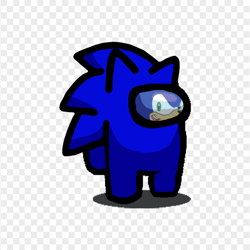 HD Among Us Sonic Character PNG