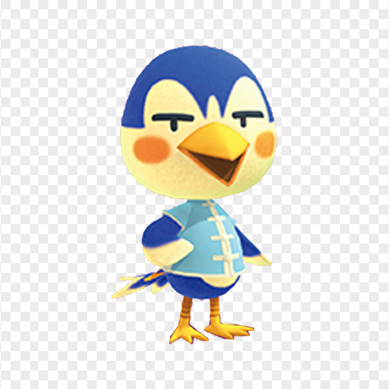 HD Animal Crossing Ace Bird Character PNG
