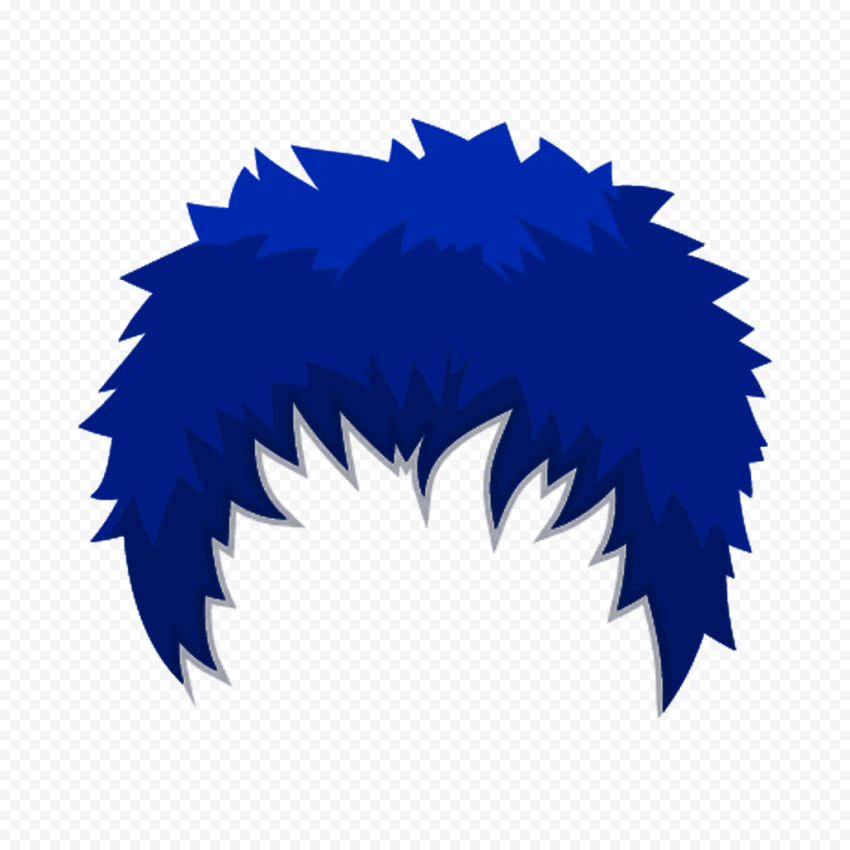 HD Anime Boy Blue Hair PNG | Citypng