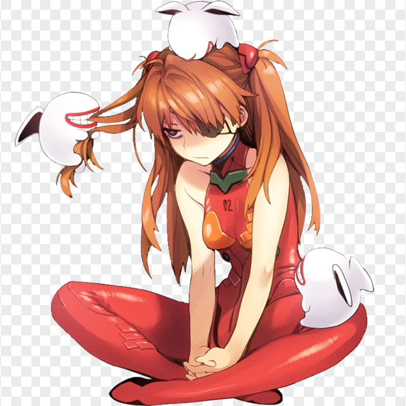 HD Asuka Sohryu Anime Character PNG
