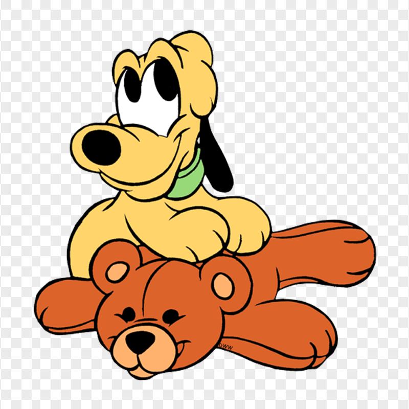 HD Baby Pluto Dog Bear Plush PNG