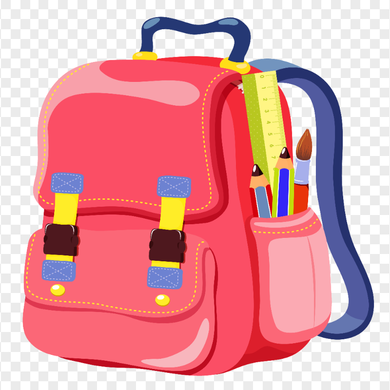 HD Back To School Bag Illustration PNG