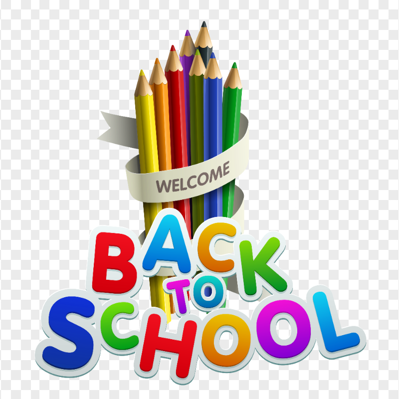 HD Back To School Pencils Illustration Logo PNG