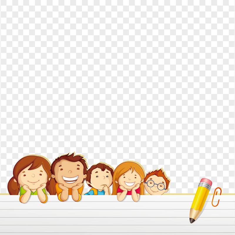HD Back To School Smiling Cartoon kids PNG