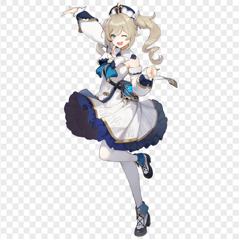 HD Barbara Genshin Impact Character PNG