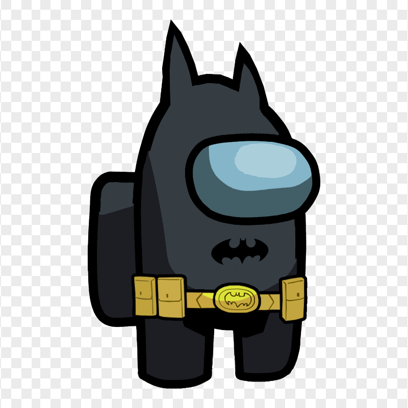 HD Batman Costume Crewmate Among Us PNG