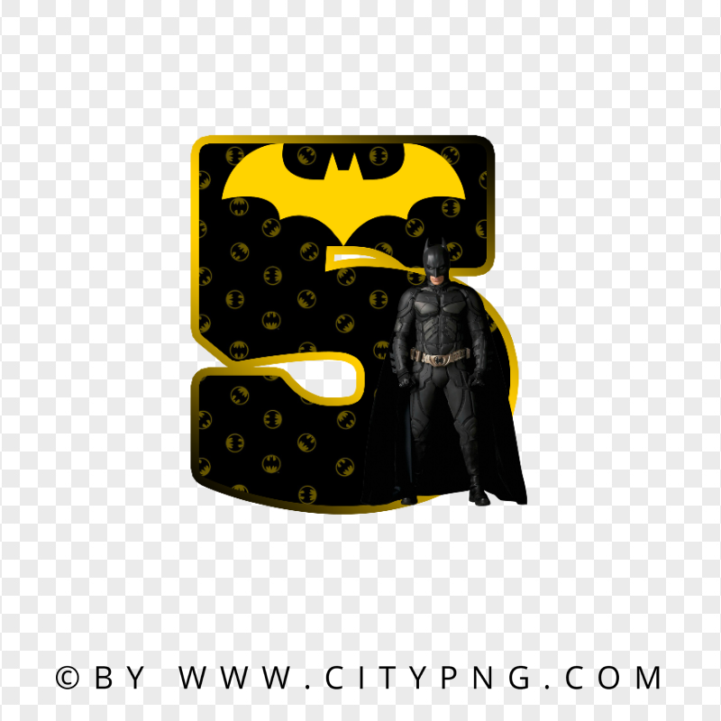 HD Batman Number Five 5 Transparent Background