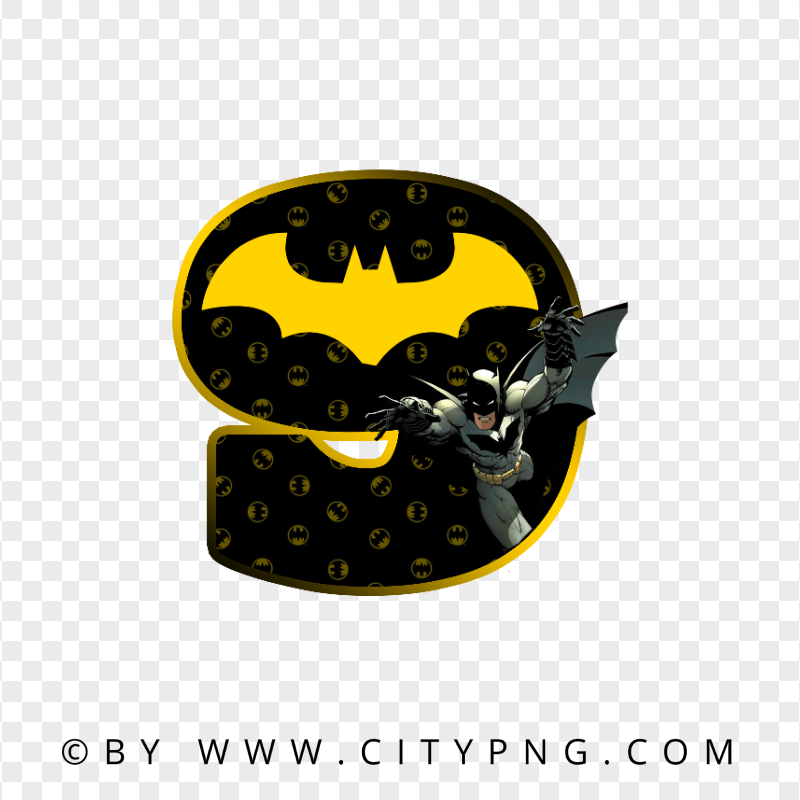 HD Batman Number Nine 9 PNG