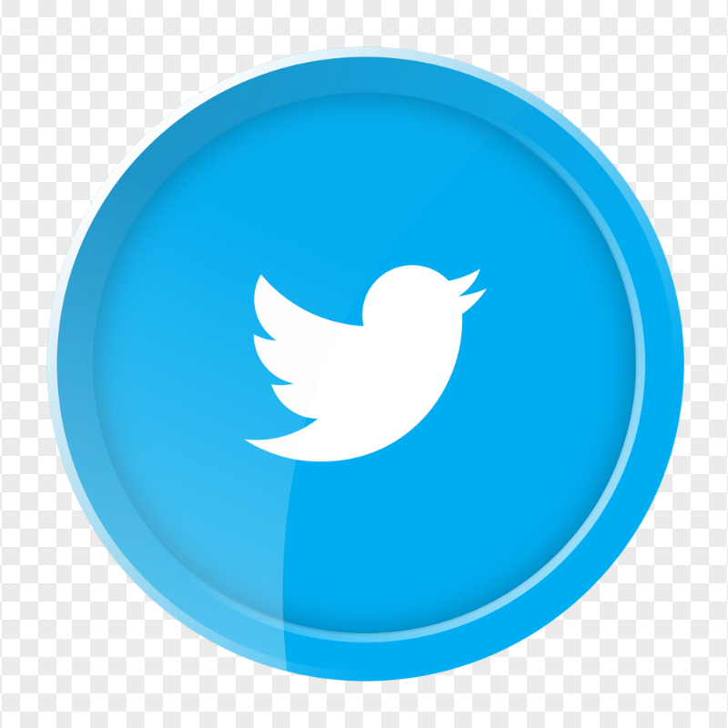 HD Beautiful Circular Twitter Social Media Icon PNG