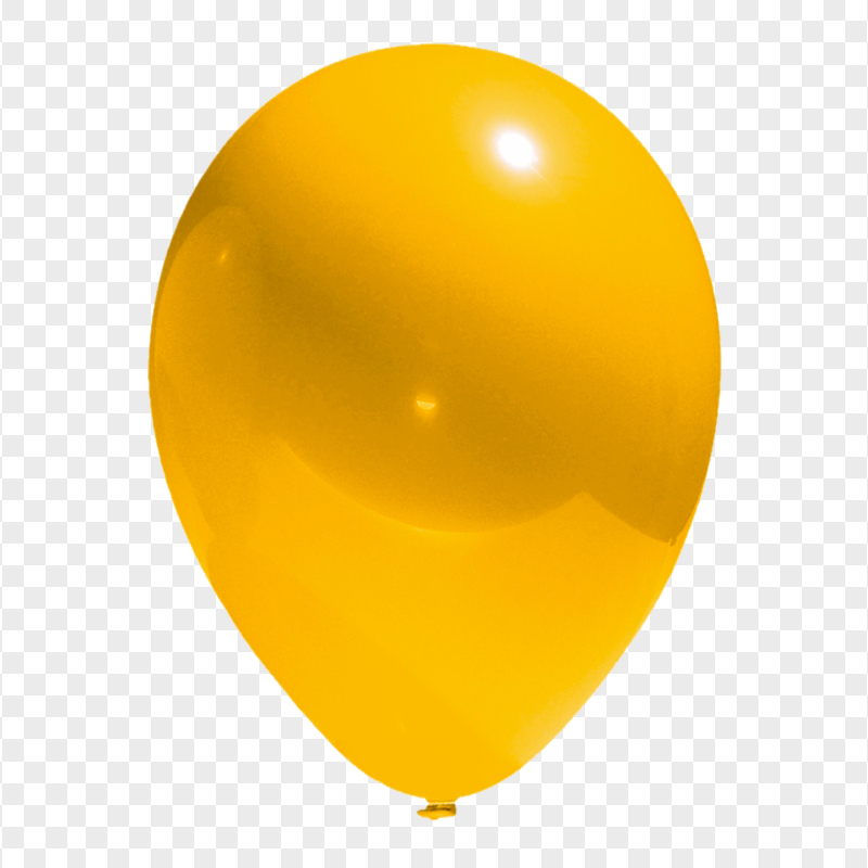 HD Beautiful Single Gold Balloon PNG