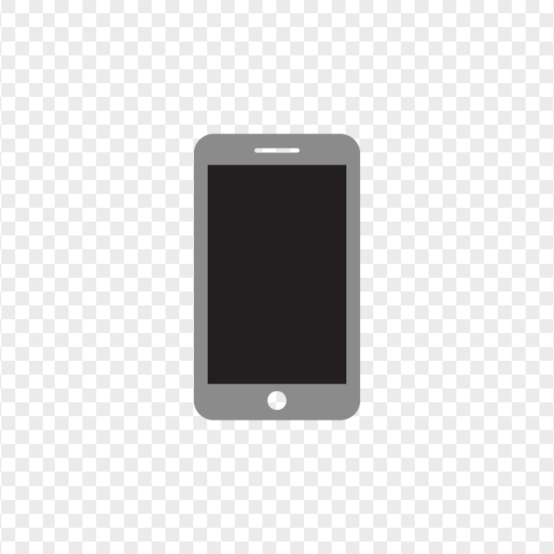 HD Black And Grey Mobile Icon Transparent PNG