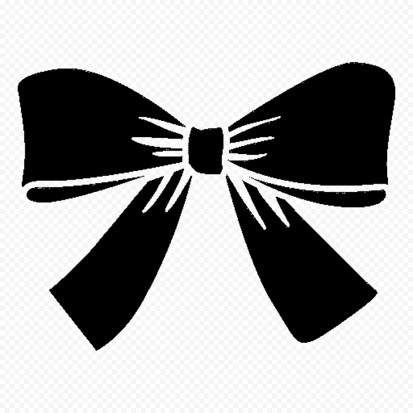 HD Black Bow Tie Icon Transparent PNG